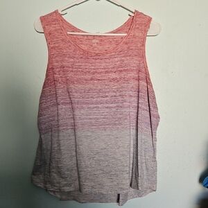 a.n.a Heathered Pink and Gray Tank Top
